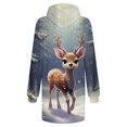 thumbnail image 6 of Women's Winter Dresses Fashion Women Christmas Prints Letter Print Hooded Pockets Sweatshirt Dress, Fall and Winter Comfortable Dress with Festive Design,Gray,S, 6 of 6