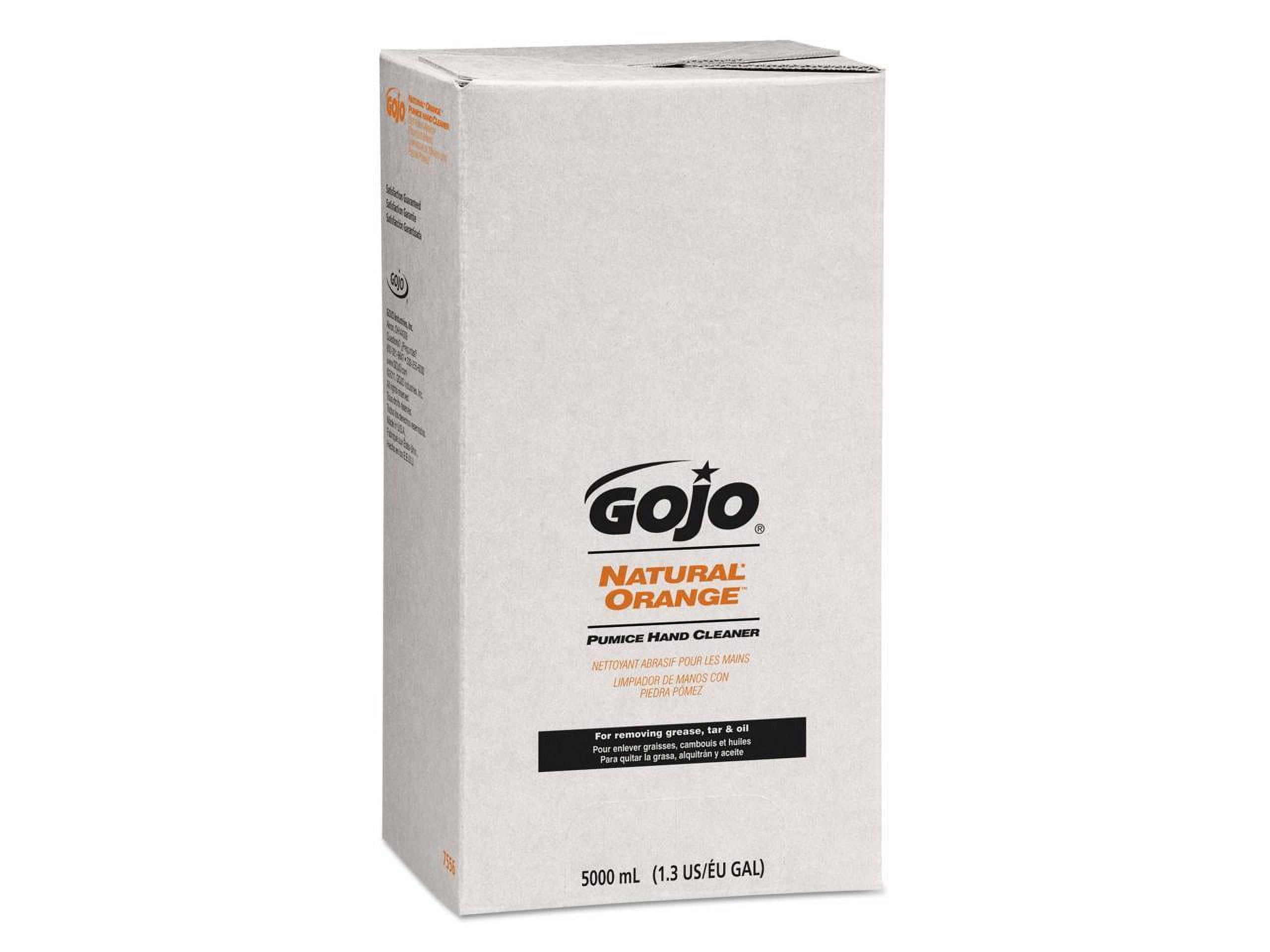Gojo Natural Orange Pumice Hand Cleaners, Citrus, Bag-in-Box
