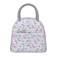 thumbnail image 1 of Balery Flamingo and Pineapple Bolsa de Almuerzo para Mujeres, Caja de Almuerzo, Bolsa de Almuerzo Pequeña Impermeable, Tote de Almuerzo Reutilizable con Gran Capacidad, 1 of 6