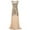 42-beige wedding guest dresses for women, variant on Women's Dress Sleeveless Crew Neck Lace Dress Slim Fit Ruched Stretchy Casual Maxi Dresse Party Wedding Prom Gown Cocktail Dress