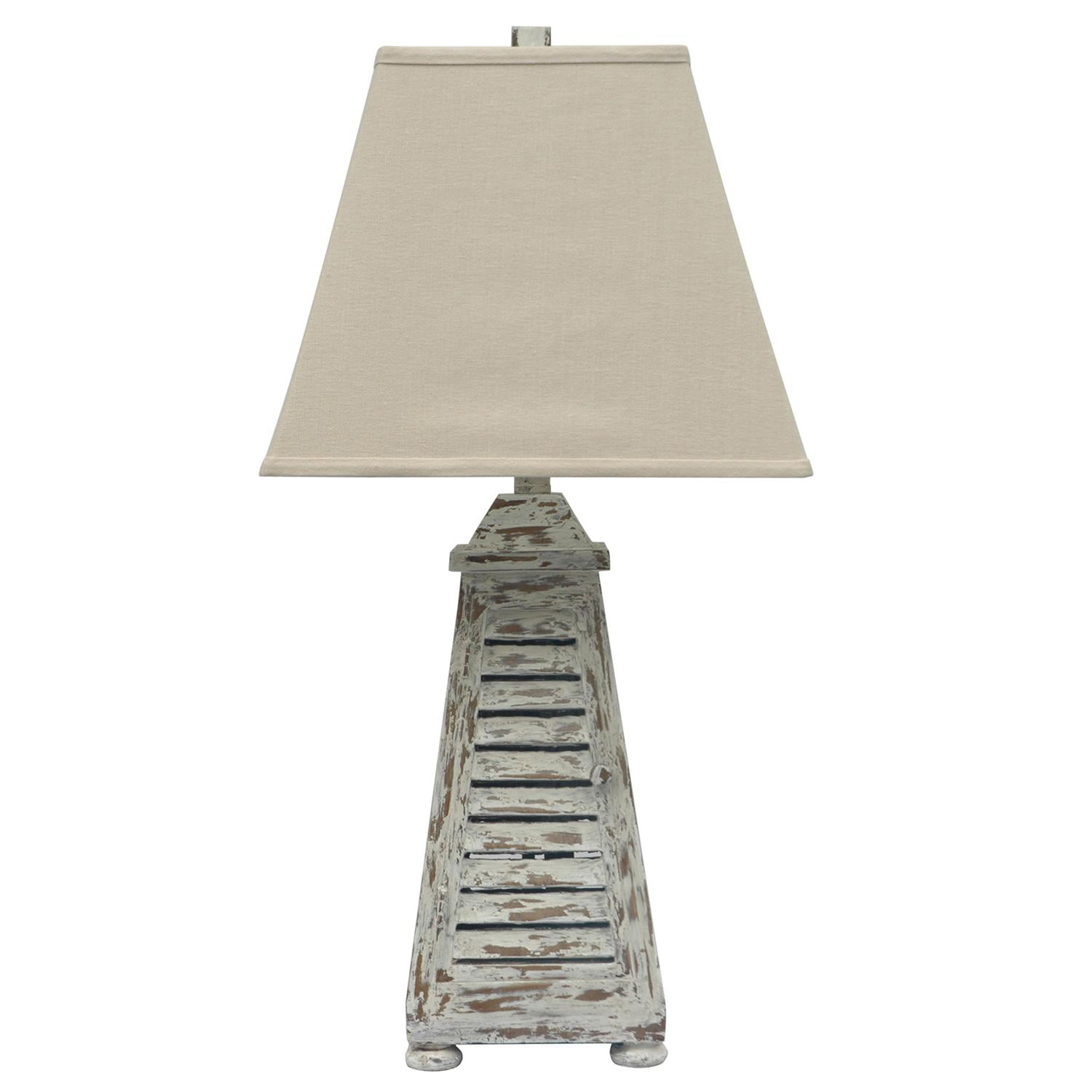 Shutter Tower 28.5Inch Table Lamp, Antique Grey Wash