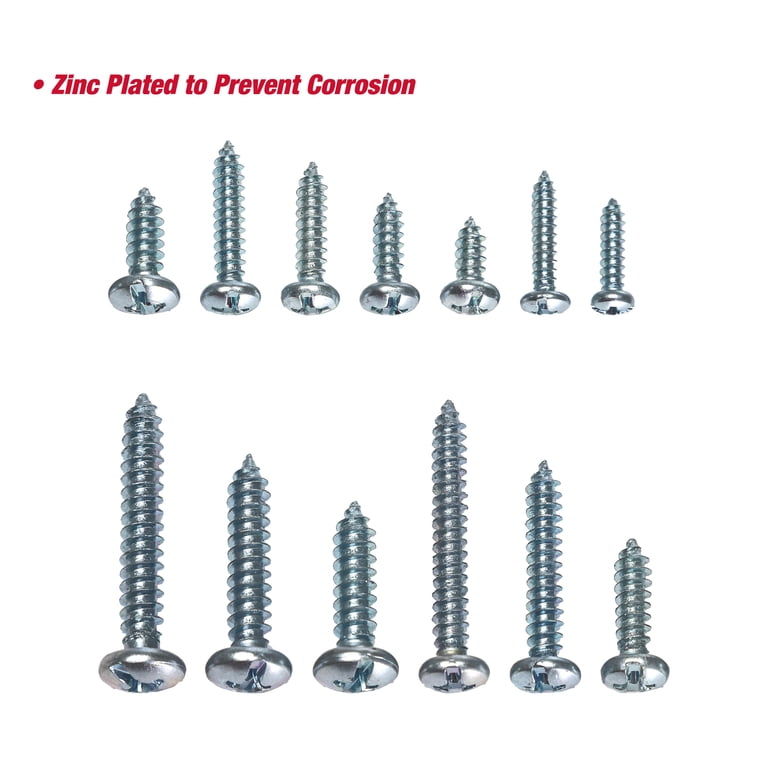 550-Piece Sheet Metal Screw Assortment photo 5