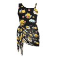 thumbnail image 6 of POLERO Cute Cartoon Bee One-Piece Swimsuit with Mesh Cover Up - Quick Dry, Adjustable Straps Swimwear for Teens & Girls 7-18 - Perfect Beach Pool Vacation, 6 of 10