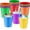 Multicolour, variant on 24 Pcs Plastic Ice Buckets for Parties 3 Liters Wine Bucket Portable Ice Holder Disposable Wine Cooler for Party Wedding Party Beverages Champagne Soda and Beer (Gold)
