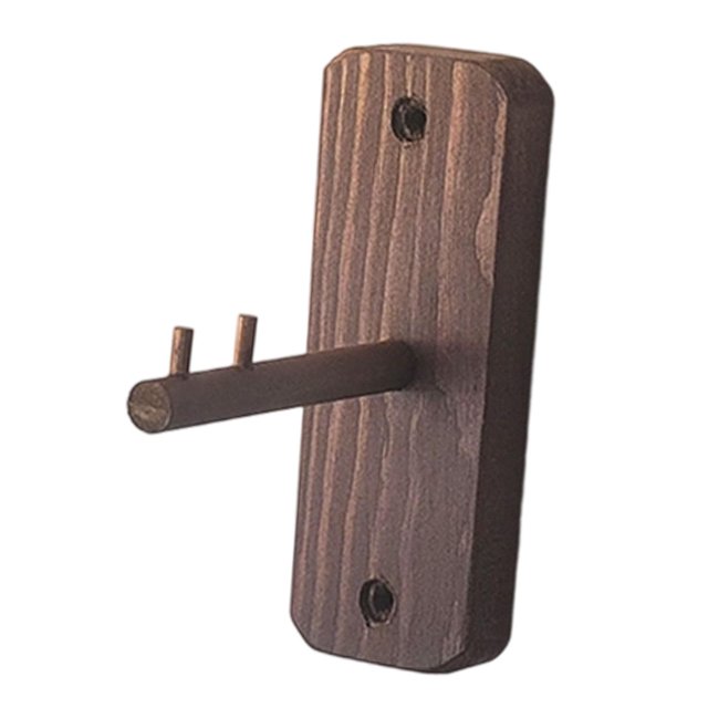 Soporte de carillón de viento para colgar plantas, multifuncional, rústico, resistente, de madera, para pared café