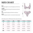 thumbnail image 4 of Kdxio No Drama Llama Print Women's 2 Piece High Waisted Wrap Spaghetti Strap Summer Swimsuit Bikini Set-Medium, 4 of 7