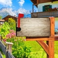 thumbnail image 4 of Wooden Board Mailbox Cover Vintage Wooden Wall Retro Grain Old Texture Magnetic Mailbox Covers Countryside Style Mail Box Wraps Post Letter Box Cover Standard Size 18x21 Inch for Home Yard, 4 of 6