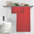 thumbnail image 5 of Coolnut Red Texture Bath Towels Set - 1 Bath Towel 1 Washcloth Extra Absorbent 100% Cotton Towels, Super Soft Bathroom Towels for Home, Hotel Washcloth Gift, 5 of 7