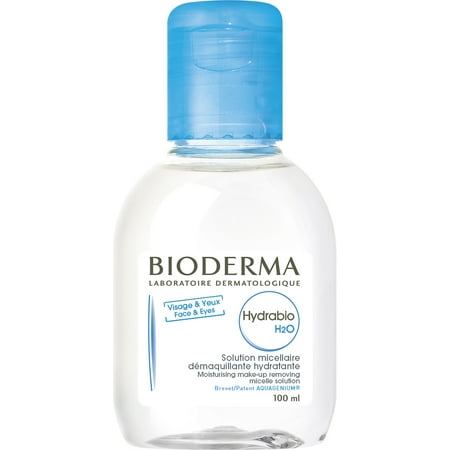 Bioderma Hydrabio H2O Micellar Cleansing Water and Makeup Remover Solution for Dehydrated or Sensitive Skin - 3.33 fl.