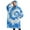 Blue Tie Dye, variant on Oversized Wearable Blanket Hoodie,Colorful Tie Dye Pattern Sherpa Blanket Hoodie with Super Pockets,Super Warm Fuzzy Pullover for Women & Men