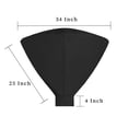 thumbnail image 2 of Funda impermeable para cabeza de calentador de patio, color negro, exterior, 2 of 7