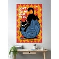 thumbnail image 2 of Black Cat: Don'T Tell Me Whar To Do Poster Wall Art, Modern Wall Decor, 16x24 UNFRAMED, 2 of 3