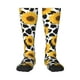 thumbnail image 1 of Fotbe Cow Print Sunflower Calcetas Divertidas Estampadas para Hombre y Mujer, Calcetas de Algodón hasta la Rodilla para Caminar, Correr, Enfermería y Embarazo, 1 of 6