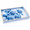 Blue Hydrangea-15.8" x 11.8" x 1.6", variant on Serving Tray With Handles Rectangular Plastic 15.75x11.81 Inchflowererflies & Hummingbirds Style Decorative For Kitchen Dining Ta