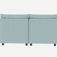 thumbnail image 4 of Antique Blue Chenille Love Seat With Storage And Ergonomic Design - Mid Century Modern For Bedroom, Living Room, Dorm 2 Seater Hidden High Fabric, 250 Lbs Capacity, 4 of 6