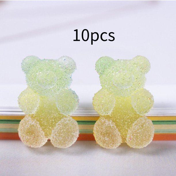 Abalorios de diamantes de imitación para decoración de uñas, gemas de resina Kawaii para manicura profesional, 18 piezas