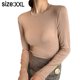 thumbnail image 2 of Camiseta básica de yoga de manga larga para mujer, estilo casual, cuello redondo, ajuste delgado, camiseta atlética para correr, 2 of 5