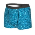 thumbnail image 2 of Balery Blue Glitter Men's Boxer Briefs, Soft and Breathable Cotton Underwear with nylon Waistband-X-Large, 2 of 9