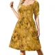thumbnail image 2 of Vestido de manga corta con conchas y queso para mujer verano Vestido largo para mujer, 2 of 8