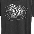 thumbnail image 3 of Instant Message - Frog On Lily Pad - Women's Short Sleeve Graphic T-Shirt, 3 of 6