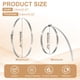 thumbnail image 2 of Uxcell 4 Pcs Abrazaderas de Manguera, 9.2-10 Pulgadas Abrazadera de Manguera Ajustable de Acero Inoxidable 304 para Fontanería Automotriz, Clamps de Tubería de Línea de Combustible, Plata, 2 of 7