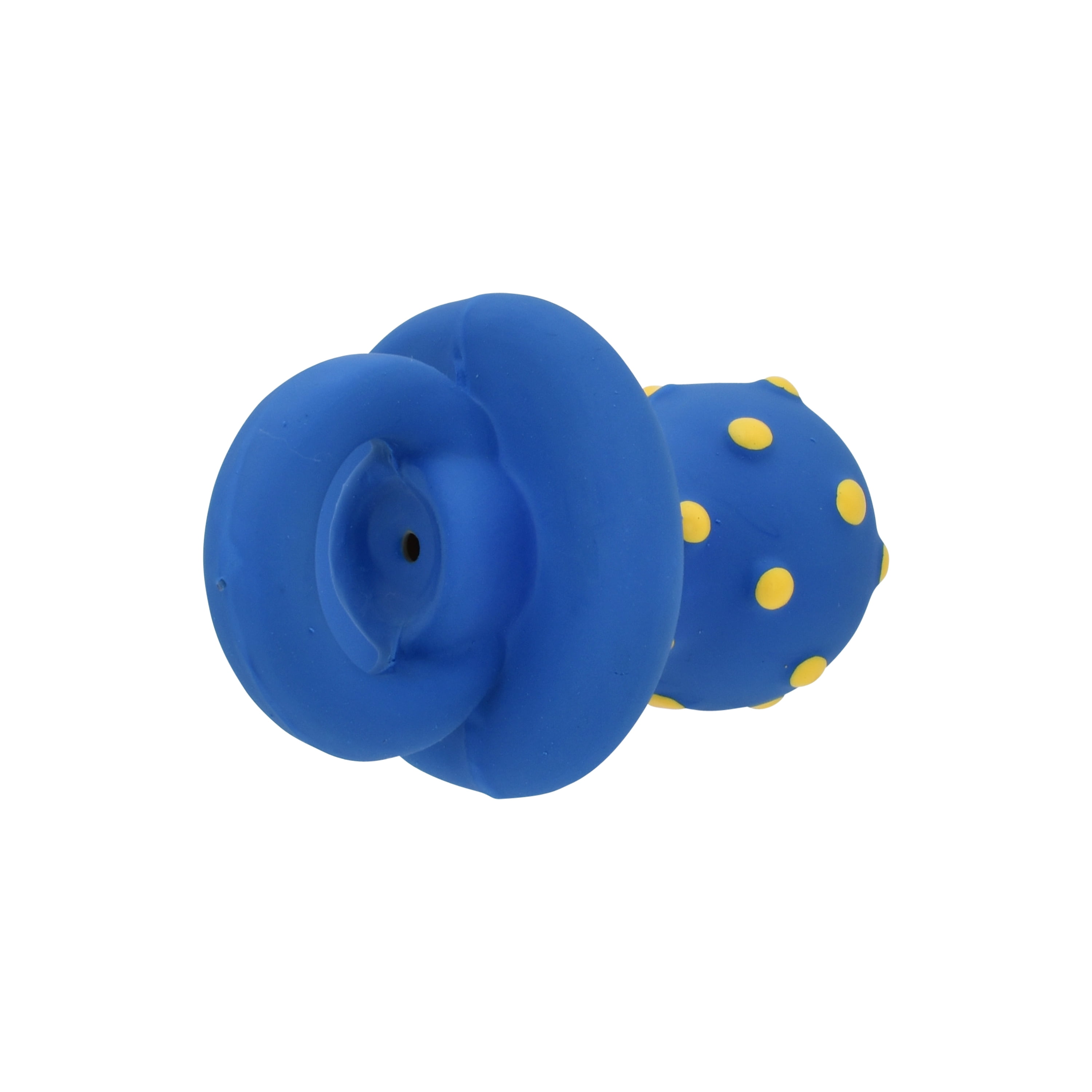 Vibrant Life Playful Buddy Pacifier Dog Toy, Latex with Plush Filling, Chew Level 1