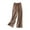 Coffee, variant on Wide Leg Pants Woman Women Fashion Solid Color Cotton Flax Elastic Long Pants Beach Leisure Trousers Harem Pants Womens Linen Pants Cargo Capris For Women (Green,XL)
