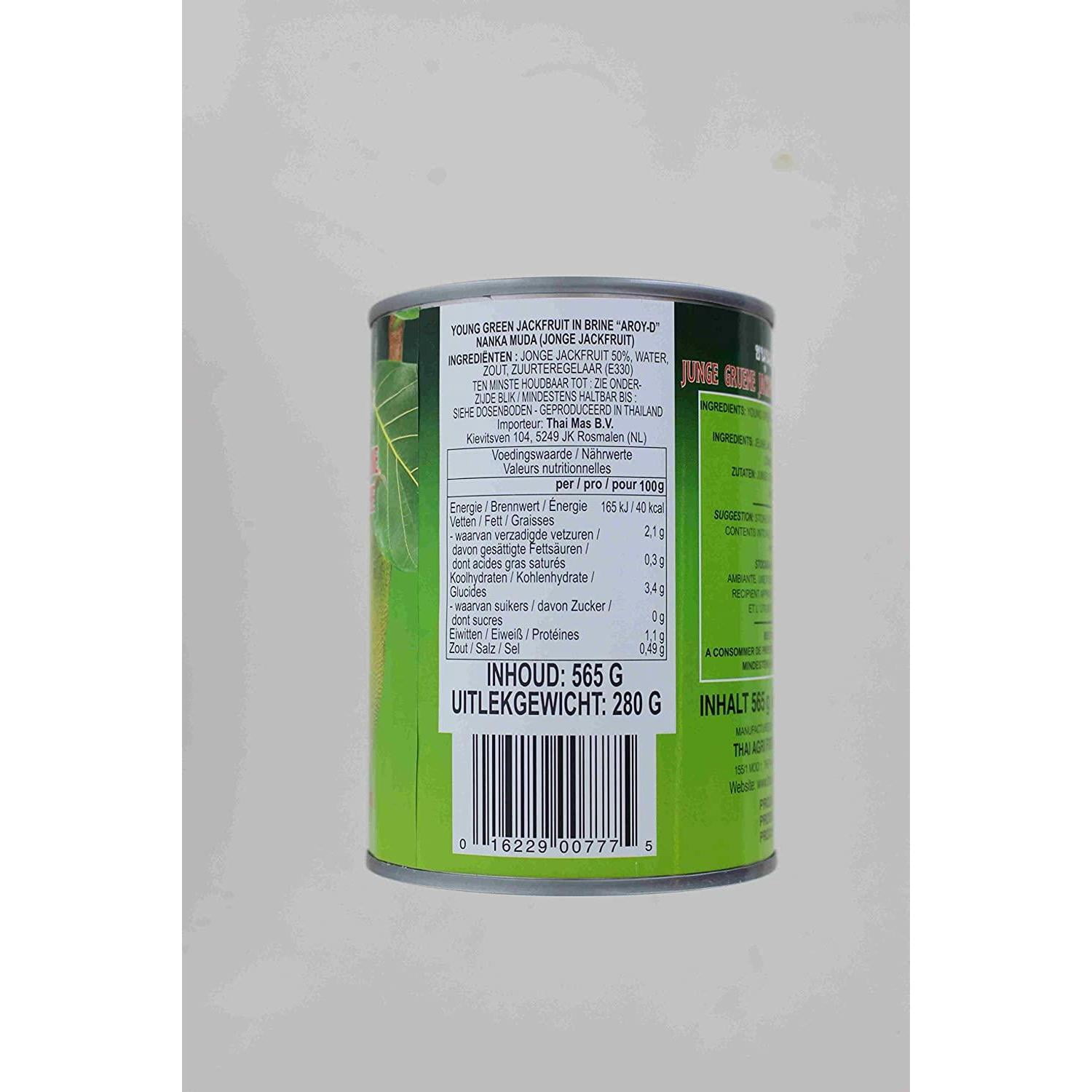 NineChef Bundle - Aroy-D Aroyd Young Green Jackfruit in Brine 20 Ounce (24 Pack) + 1 NineChef Brand ChopStick