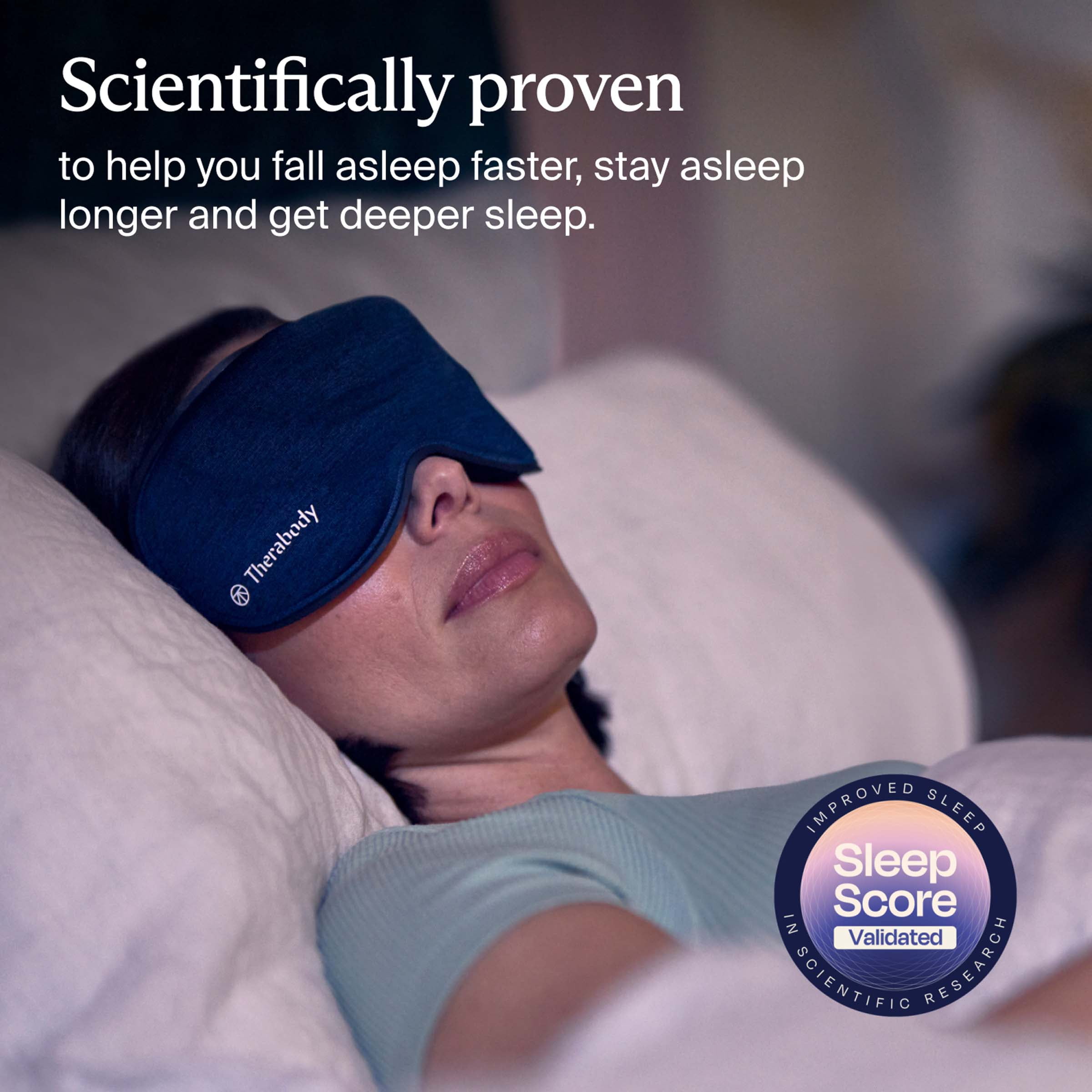 Therabody SleepMask - Ultra-Comfortable, 100% Blackout Eye Mask