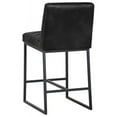 thumbnail image 4 of Sunpan Spyros 26" Modern Faux Leather Counter Stool in Coal Black, 4 of 7