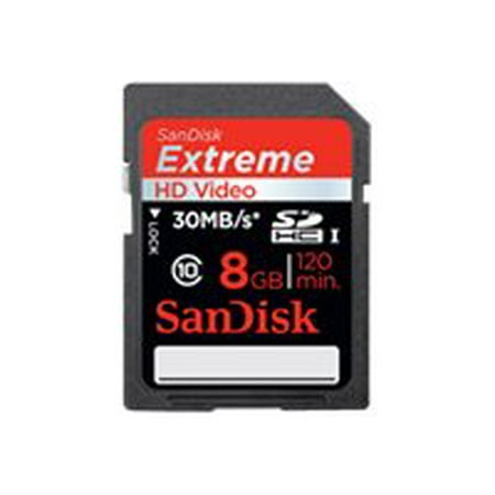 SanDisk Extreme - Flash memory card - 8 GB - Class 10 - 200x - SDHC UHS-I