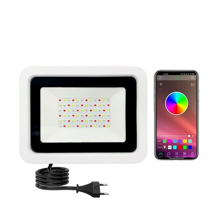 

Led RGB Flood Light 50W 100W IP68 Outdoor Spotlight RGB Reflector Projector Lamp With APP/Remote control