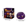 thumbnail image 2 of Halloween Dumpling Squishy Slow Rising Squeeze Balls Bun Soft Squeeze Mystery Sensory Fidget Toy for Stress Relief Festive Desktop Decor Novelty Party Favor, 3 Inch, 2 of 8