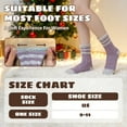 thumbnail image 5 of UNEEI Fuzzy Socks for Women, Cozy Fluffy Winter Warm Slipper Socks , 6 Pair Colorful Fluffy Socks for Home Sleeping, 5 of 8