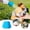 Blue, variant on XiYing Outdoor Beach Portable Shower Nozzle | Pet Cleaning & Rinsing Sprayer | Water Bottle Attachment for Camping, Hiking, Garden Watering | Universal Fit | 2.16X1.97X1.65In