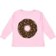thumbnail image 3 of Inktastic Chololate Donut with Sprinkles Boys or Girls Long Sleeve Toddler T-Shirt, 3 of 5