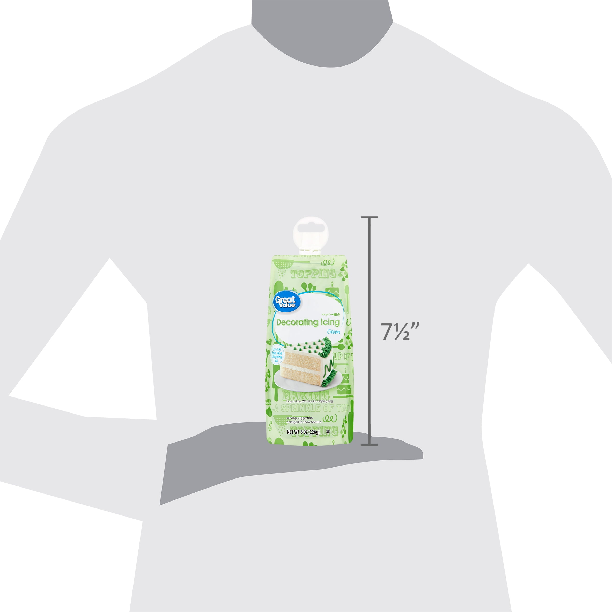 Great Value Green Decorating Icing, 8 oz