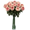 Nearly Natural Fancy Rose Artificial Flower Arrangement, Pink