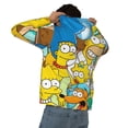 thumbnail image 5 of Simpsons Men's Hoodie With Color Drawstrings Sweatshirt Hooded Pullover Print Winter Coat Jacket Small, 5 of 9