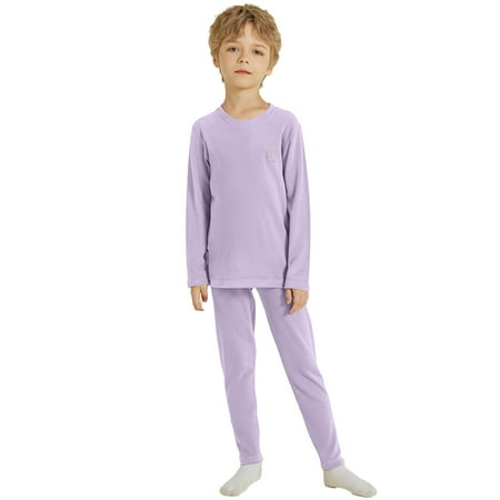

Toddler Baby Boys Clothes Outfits Cute Kids Set Girls Pajamas Cartoon Prints Long Sleeves Sleepwear Top Pants Casual Playwear Suits Purple 10-12 Years