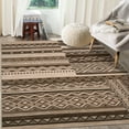 thumbnail image 2 of Haperlare Geometric Living Room Washable Area Rugs Vintage Distressed Rugs for Bedroom Home Office Non Shedding Brown Non Slip Big Carpet 9'x12', 2 of 7