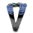 thumbnail image 4 of Womens Light Black Ring Anillo Para Mujer Stainless Steel Ring with Top Grade Crystal in Multi Color Bexley, 4 of 5