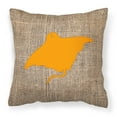 thumbnail image 2 of Carolines Treasures BB1014-BL-BN-PW1818 Manta ray Burlap and Brown   Canvas Fabric Decorative Pillow BB1014 18H x18W, 2 of 2