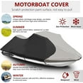thumbnail image 5 of ALL-CARB Heavy-Duty 103-115(1 or 2 Seater) TOP Cover Trailerable Cover Black + Grey Color Replacement for PWC Watercraft Jet Ski Motorcycle Boat Cover, 5 of 7