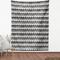 thumbnail image 4 of Ambesonne Art Deco Fabric by the Yard Upholstery, Wavy Motifs Monochrome Art, 10 Yards, Grey Coconut and Mustard, 4 of 5