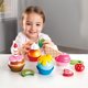 thumbnail image 2 of Juego de cocina de juguete con forma de cupcakes con 4 magdalenas de madera y cobertura, 2 of 6