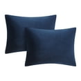 thumbnail image 3 of Mainstays 10 Piece Navy Microplush Bed in a Bag Comforter Set with Sheets, Queen, 3 of 8