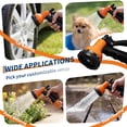 thumbnail image 6 of 100 Ft X1/2 in Retractable Garden Hose Reel, Wall Mounted Heavy Duty Garden Hose Reel with 10 Spray Nozzle, Slow Retraction System, 180°Swivel Bracket, UV Resistant & 3-Layer Protect, 6 of 8