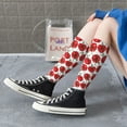 thumbnail image 5 of Naloa Hand Drawn Tomatoes Thigh High Socks Extra Long Stretchy Sock Women Over Knee High Opaque Stocking Daily Wear, 5 of 6