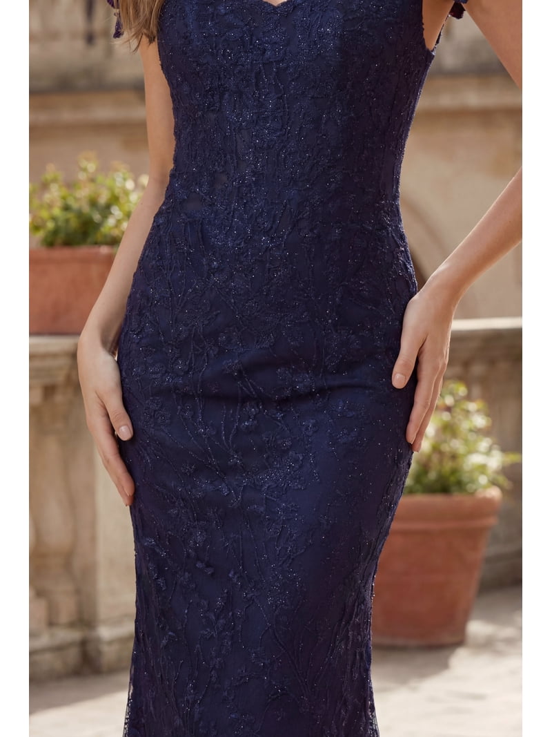 vintage lace mother of the bride dresses A-Line Dress Floor Length Mother of the Bride Dress 3/4 Length Sleeve V Neck Elegant Vintage Luxurious Formal Wedding Guest Formal Evening Lace with Ruffles Embroidery Appliques 2026
